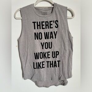 Freeze Women's Gray Muscle Tee with Bold Print